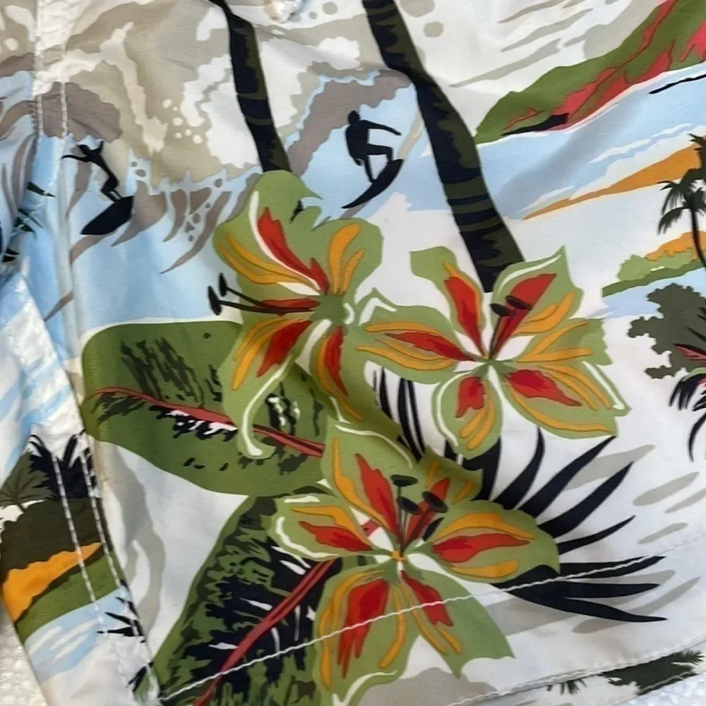 Old Navy Men Tropical Print Swim Trunks Size L